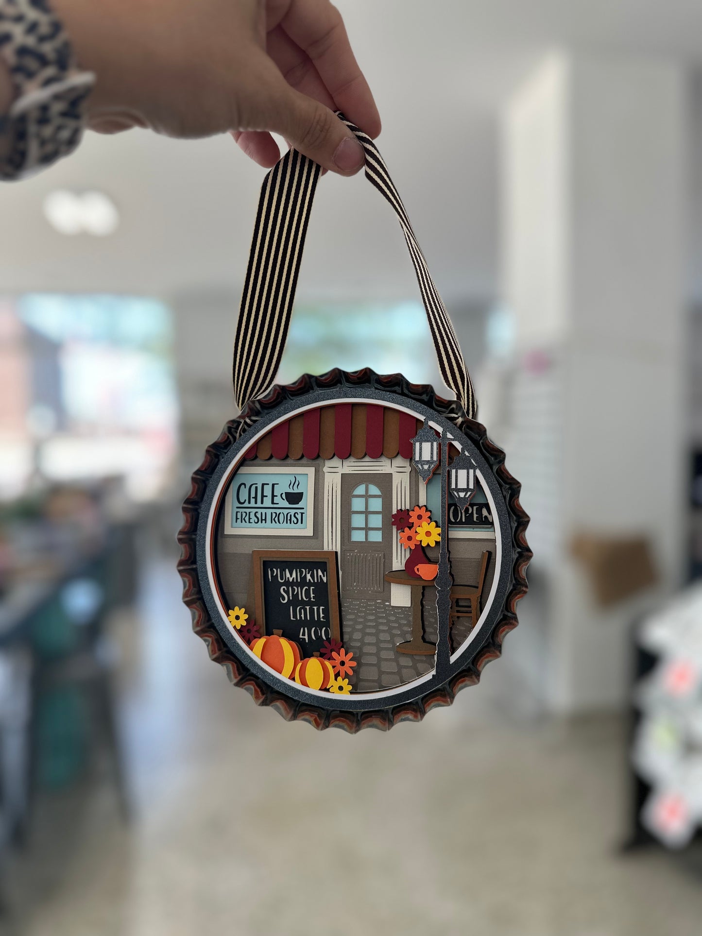 Fall Bottle Cap Hanger