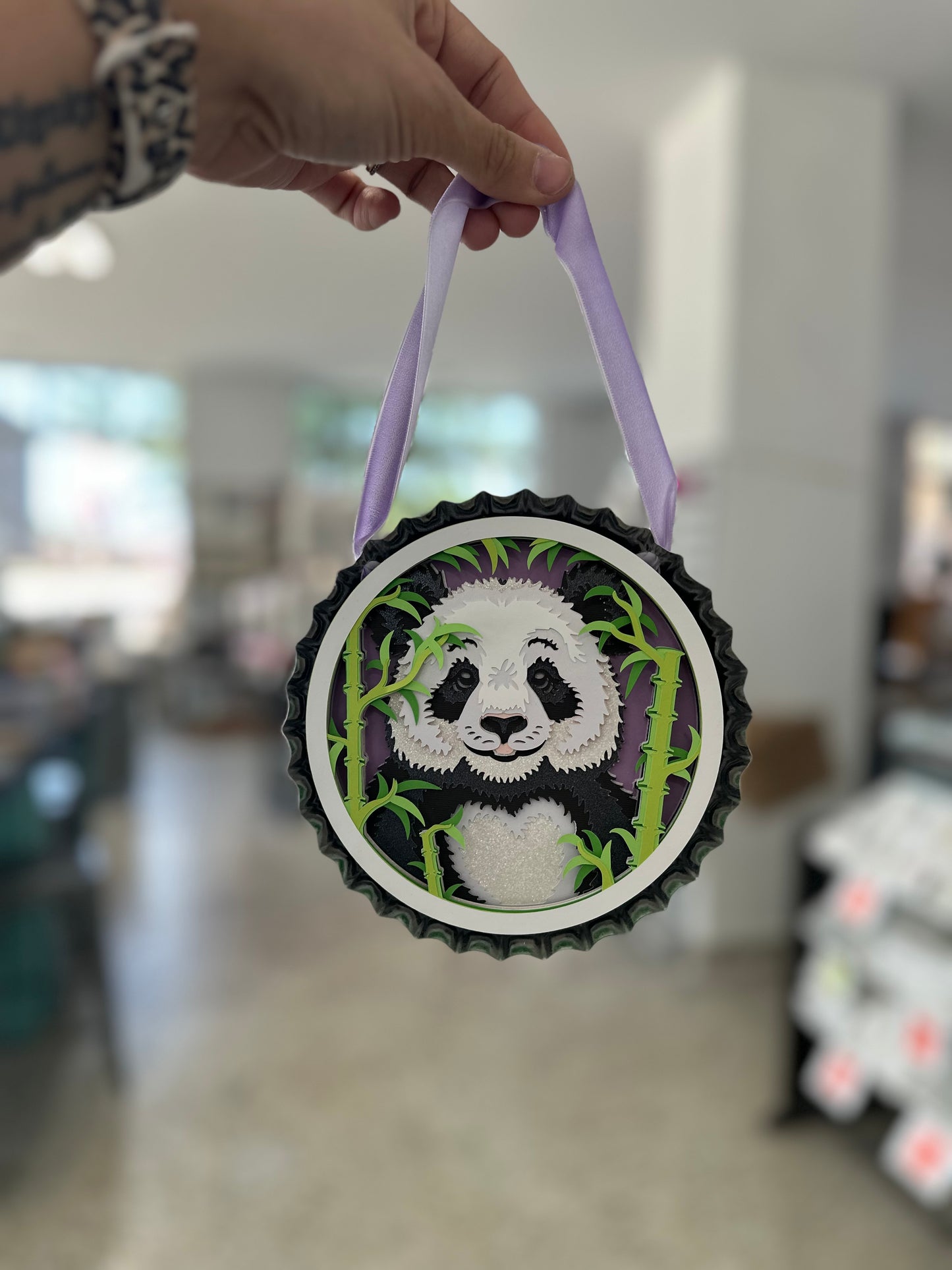 Panda Bottle Cap Hanger