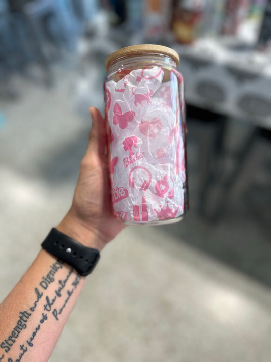 Pink Dream Girl Tumbler