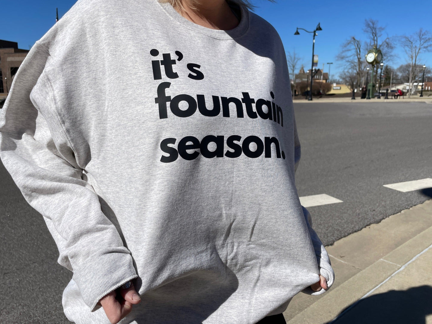 Belleville Crewneck-fountain season