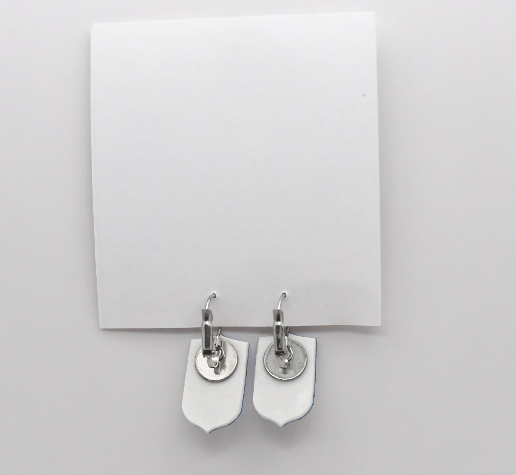 Belleville East Lancer Shield Dangle Earrings