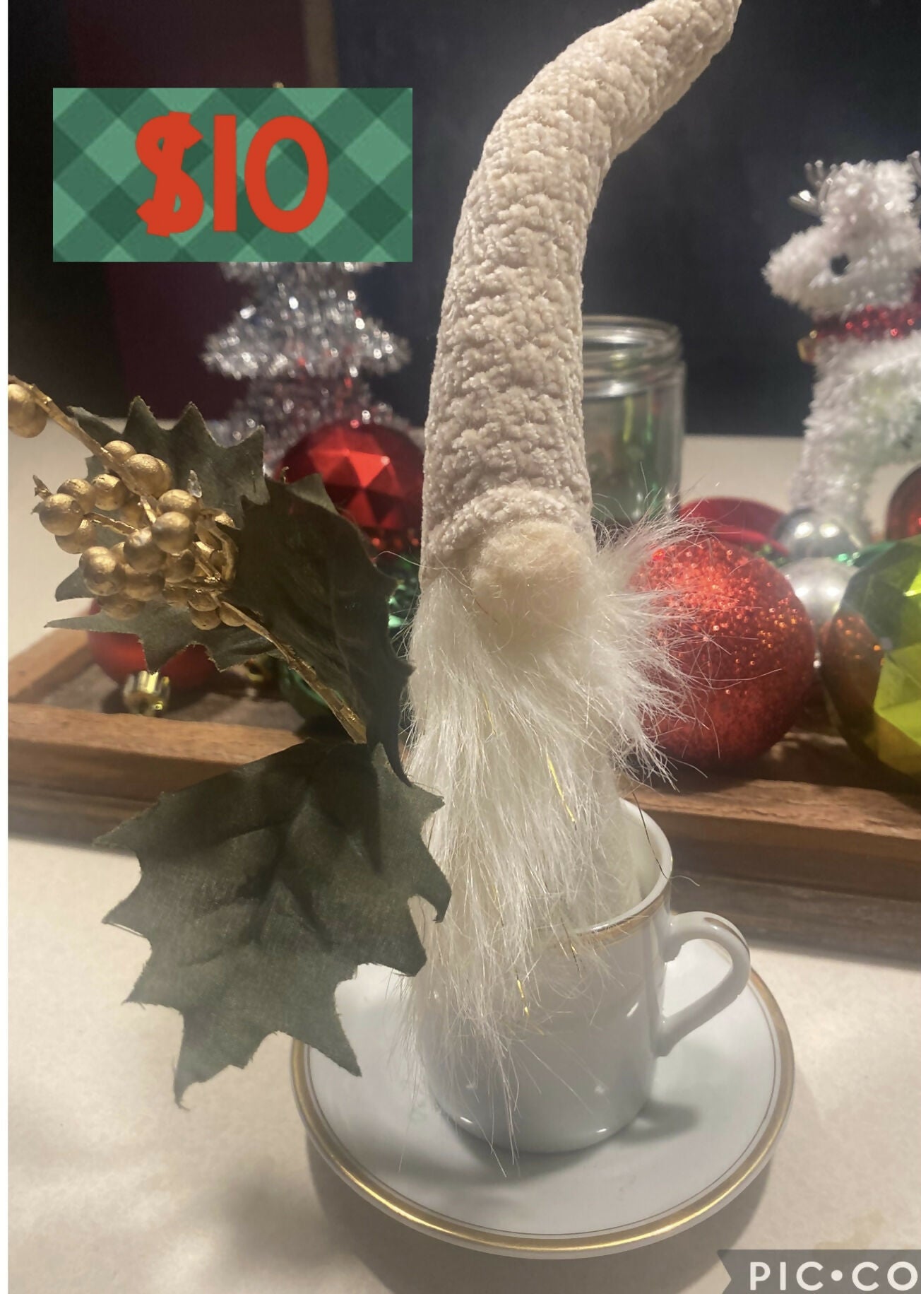 White Gnome in Teacup