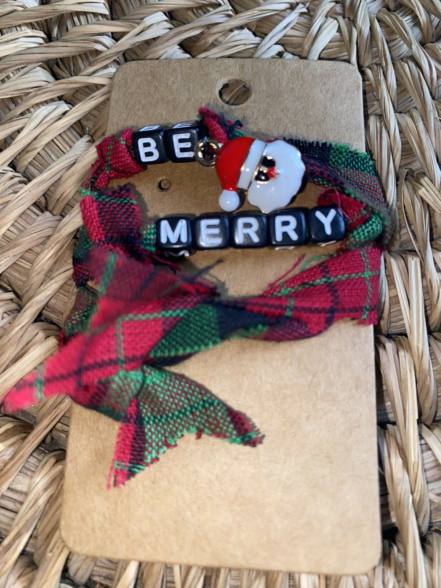 Be Merry two wrap with Santa charm