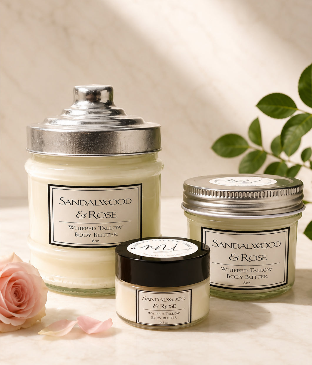 Sandalwood Rose Tallow & Shea Body Butter - 7oz