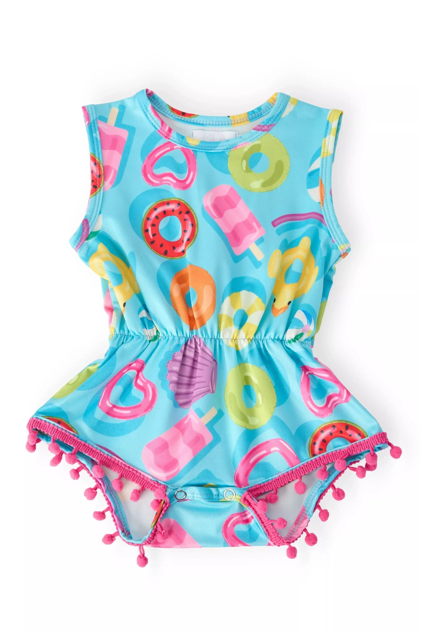 Mila & Rose: Fun Floaties Pom Romper