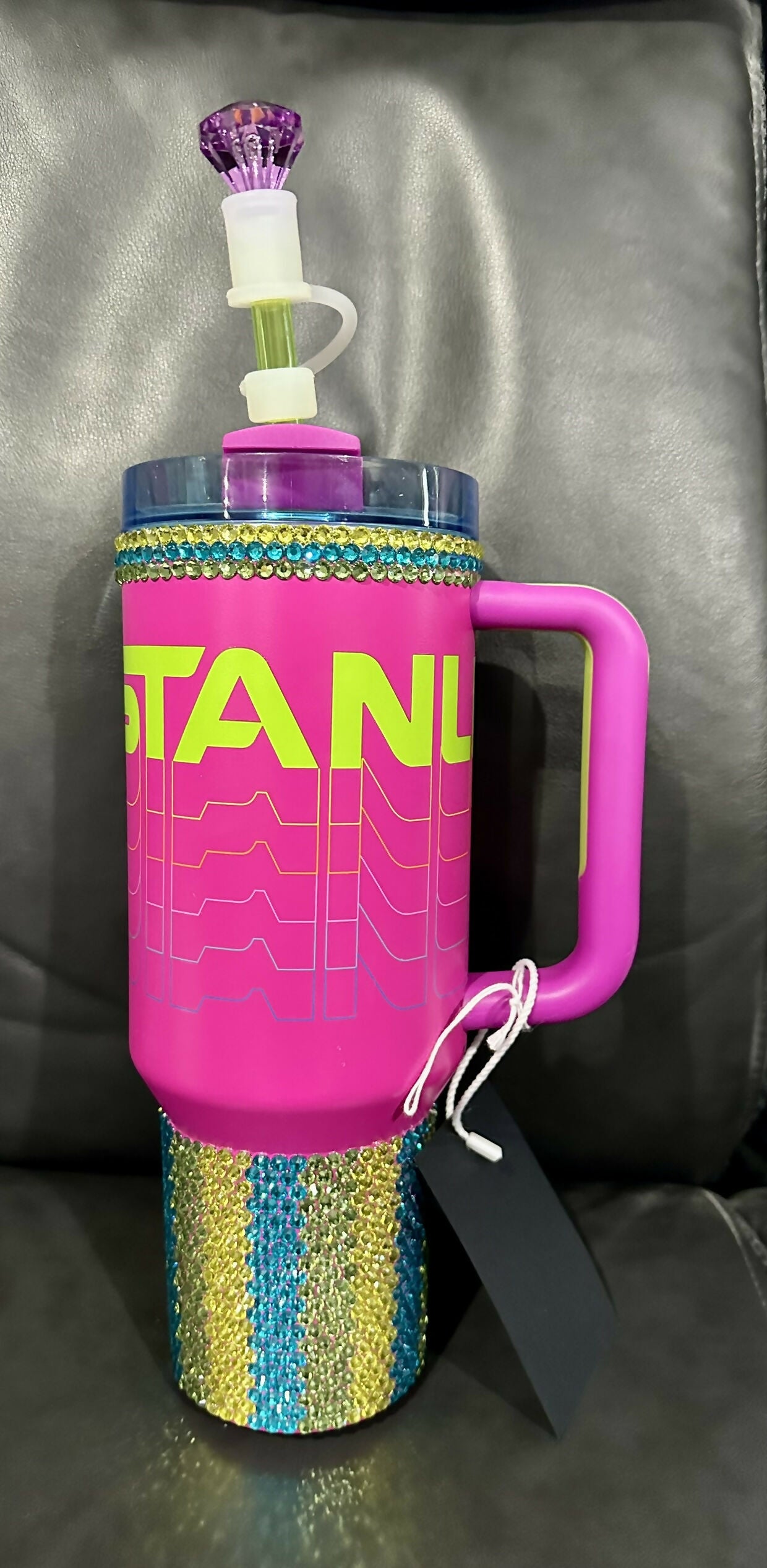 Pink Stripes Stanley 40 oz