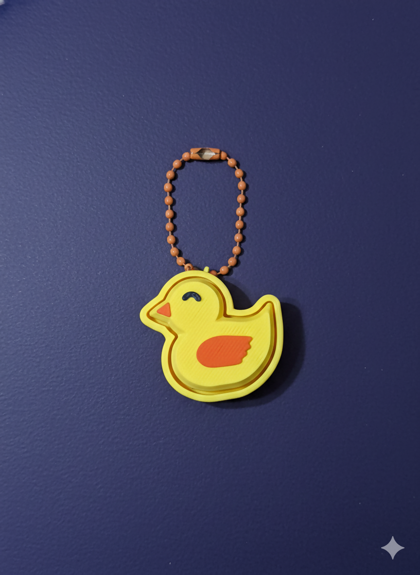 Duck Clicker Keychain – Adorable 3D Printed Fidget Toy