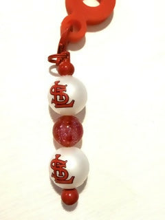 Baseball fan Straw Charm
