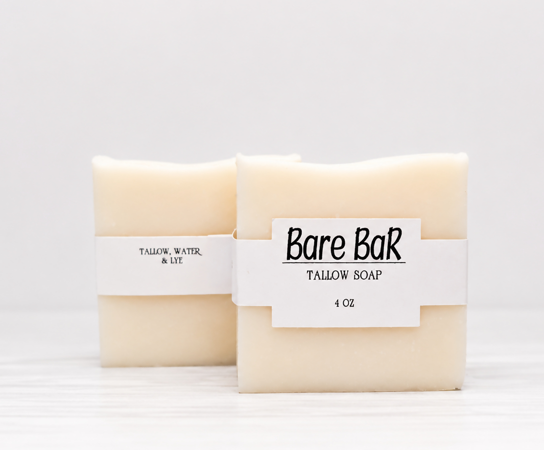 Tallow Soap- Bare Bar