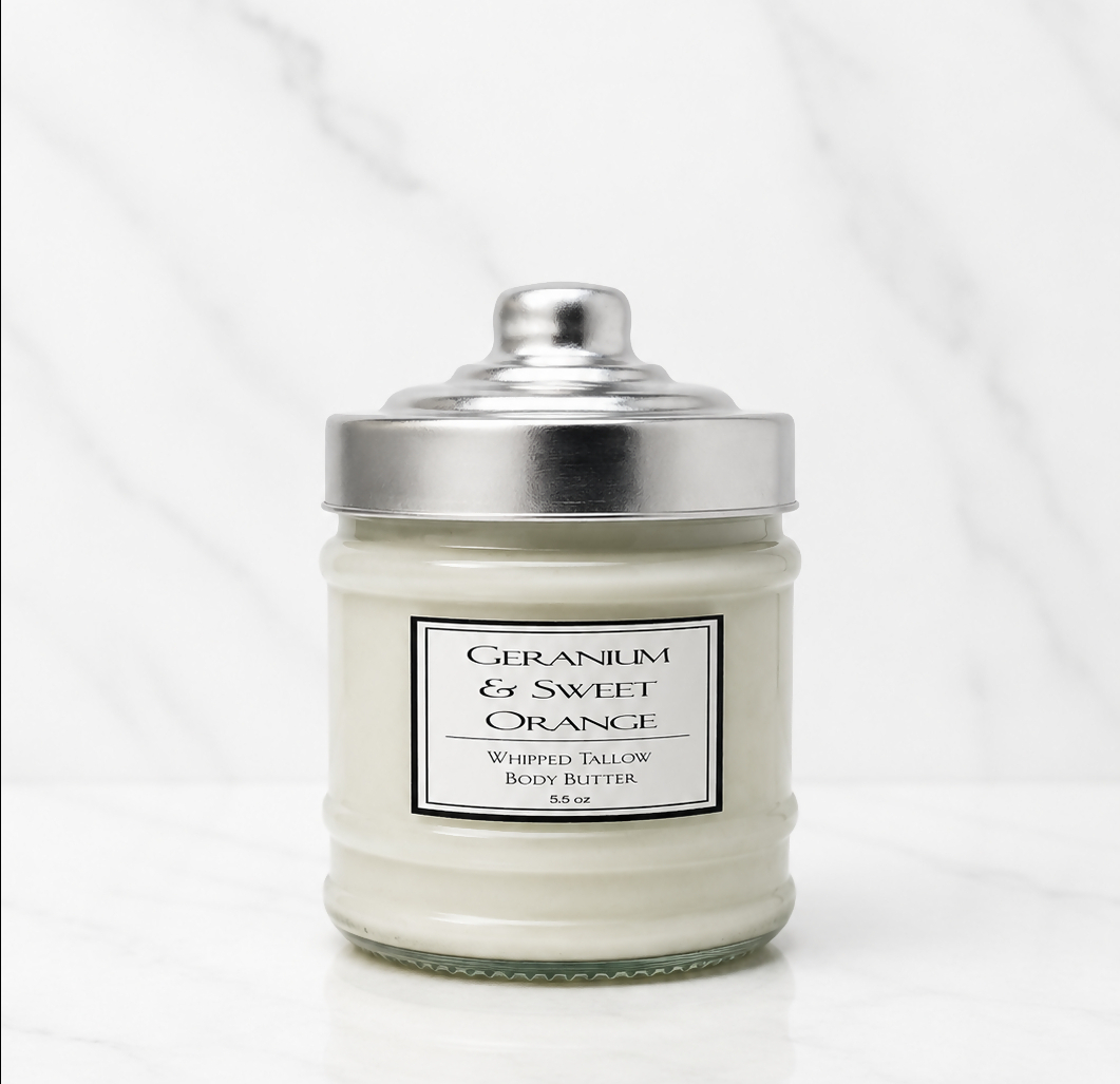 Geranium & Sweet Orange Tallow Body Butter