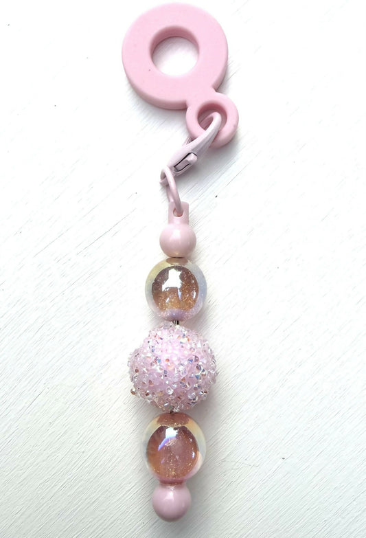 Pastel Pink Straw Charm