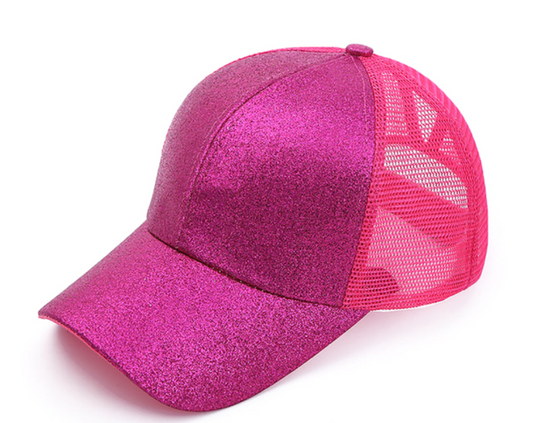 Sparkle Ponytail Trucker Hat Cap