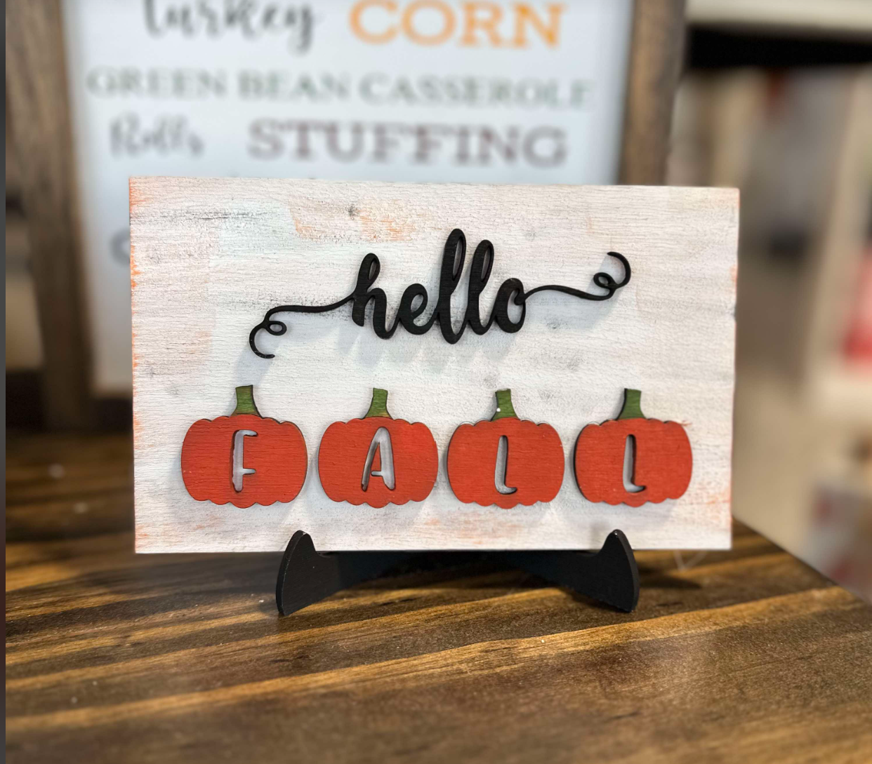 Mini Fall Sign with Stand