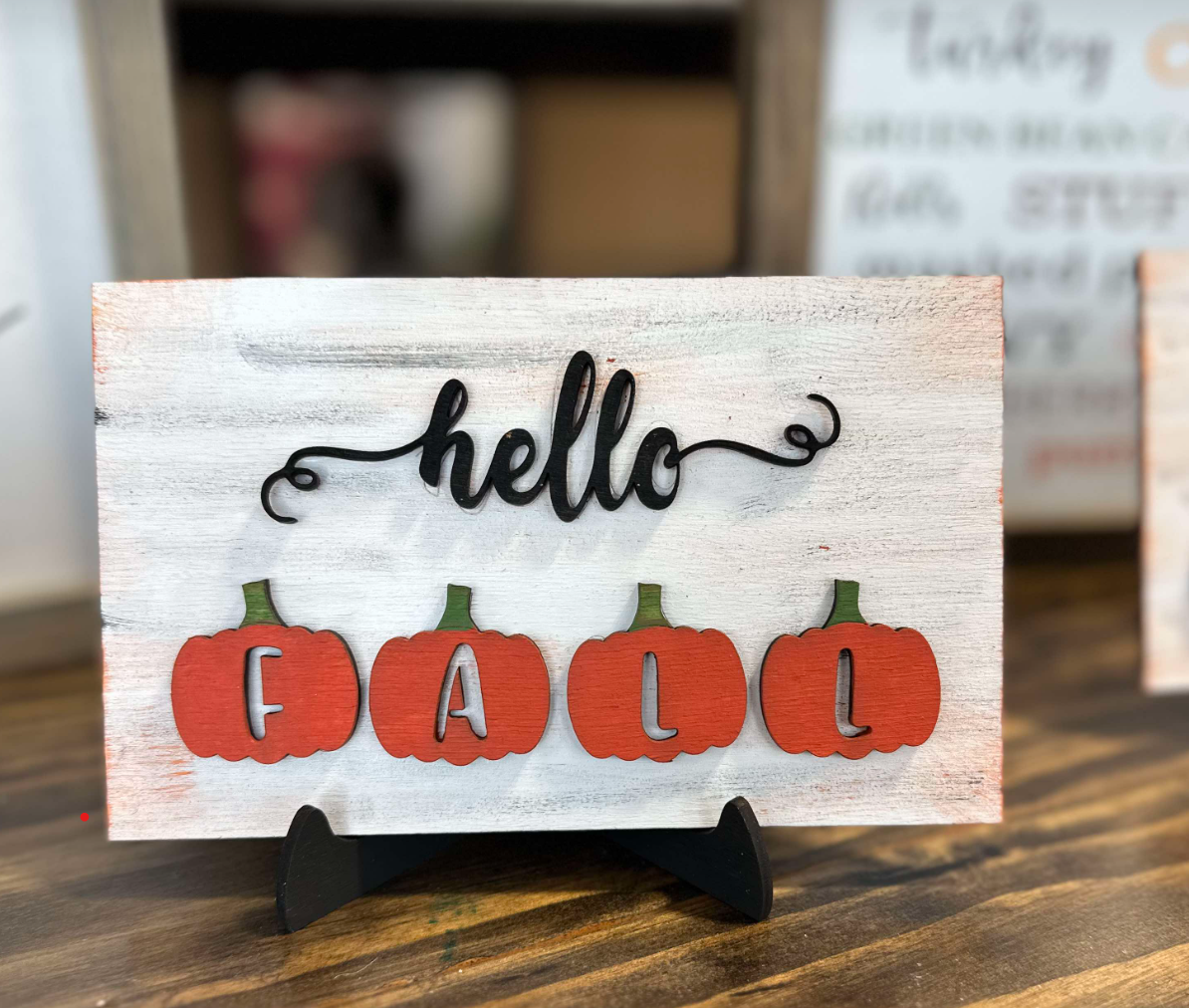 Mini Fall Sign with Stand