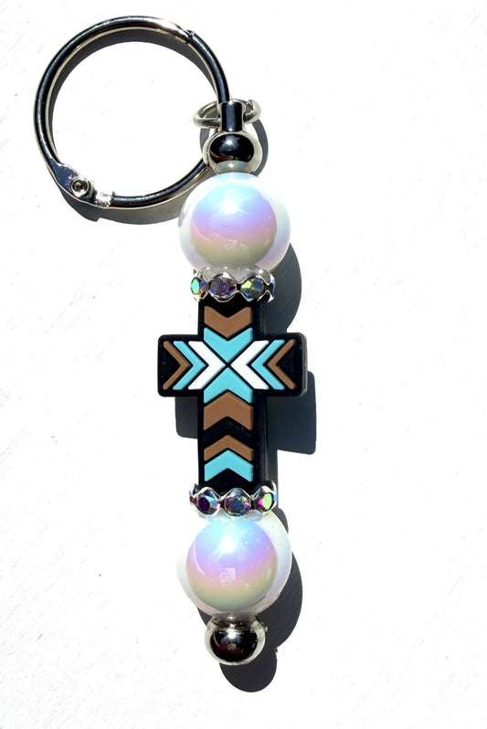 **Aztec Cross Keychain