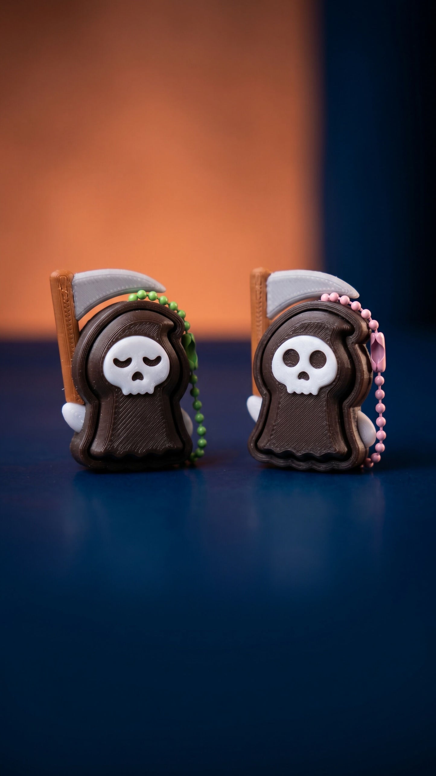 Grim Reaper Mechanical Clicker Fidget Keychain (Mystery Face Edition)