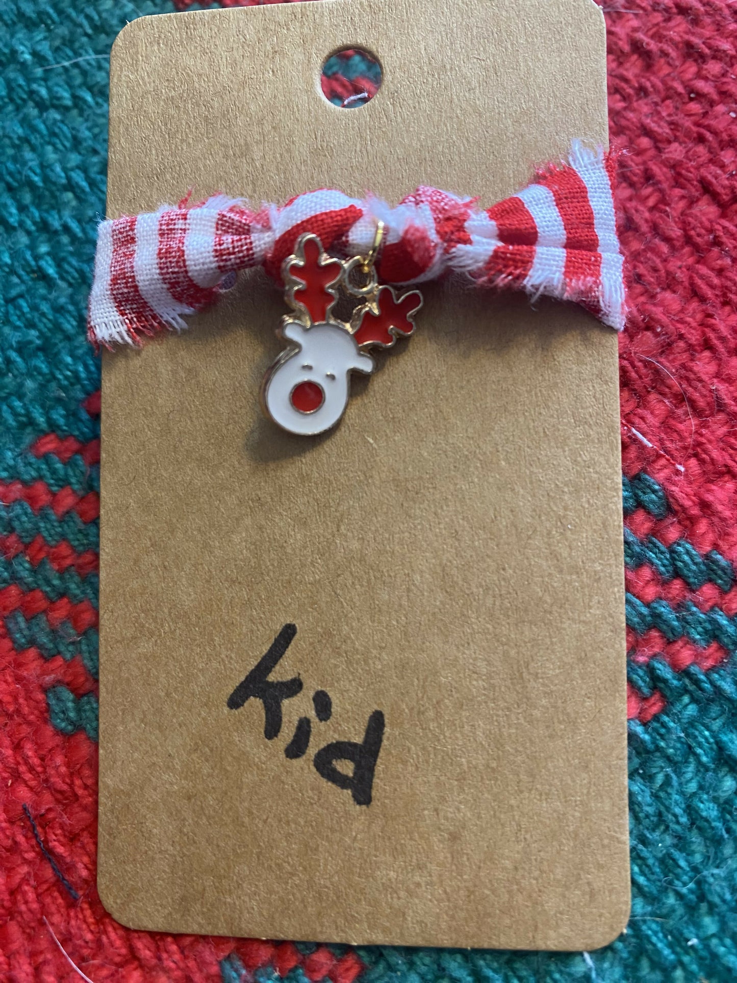 White Deer with Red Antlers (Kid)