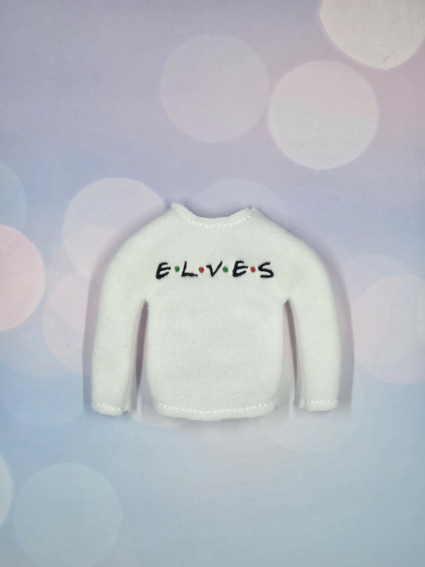 E.L.V.E.S Friends Elf Sweater – Handmade Holiday TV-Inspired Outfit