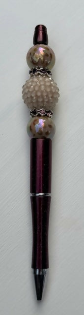 Burgundy & Gold Pen