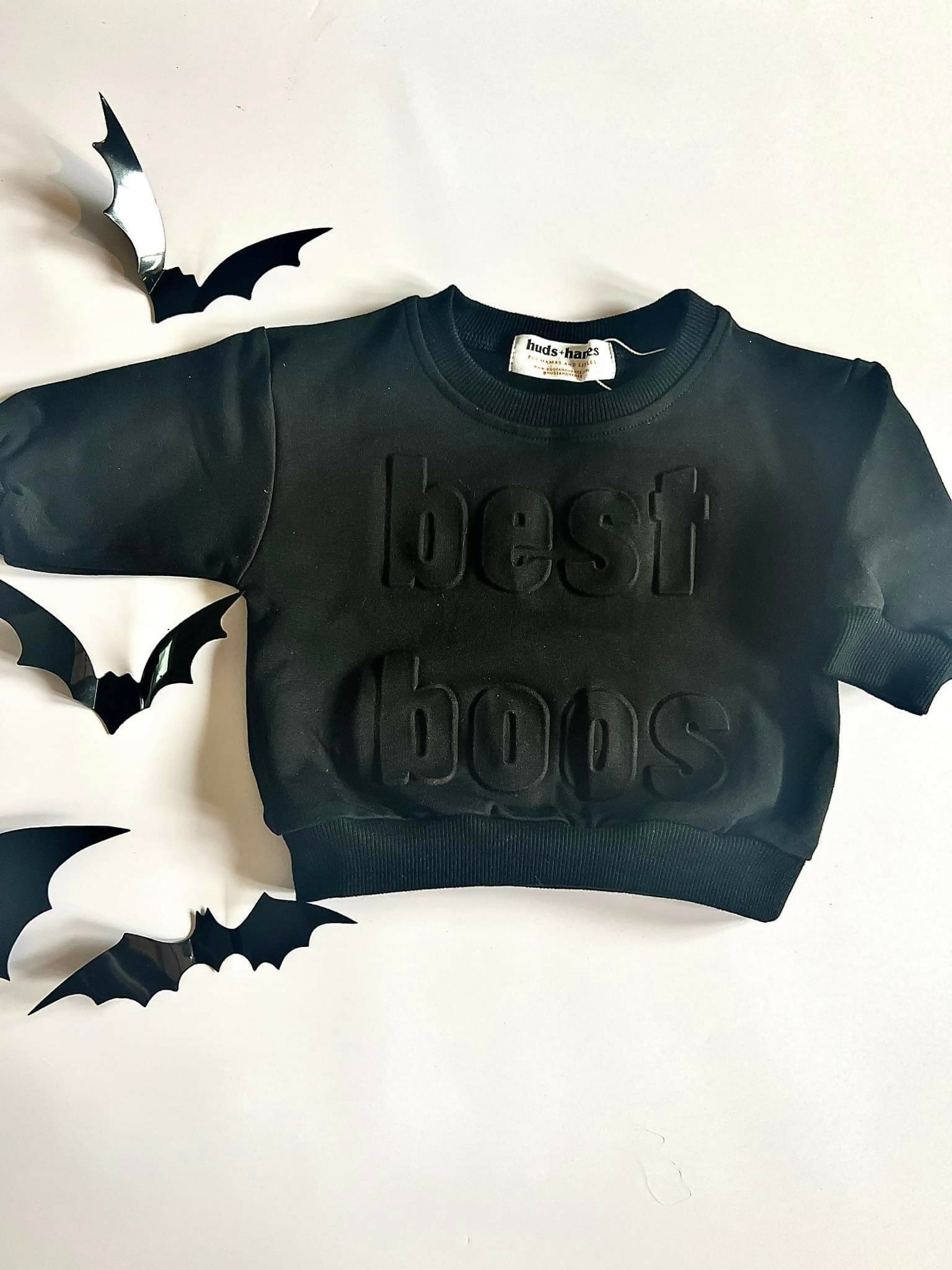best Boo embossed crewneck