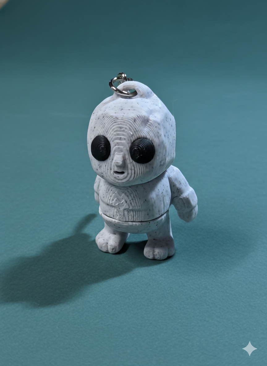 Rock Golem Flexible Keychain