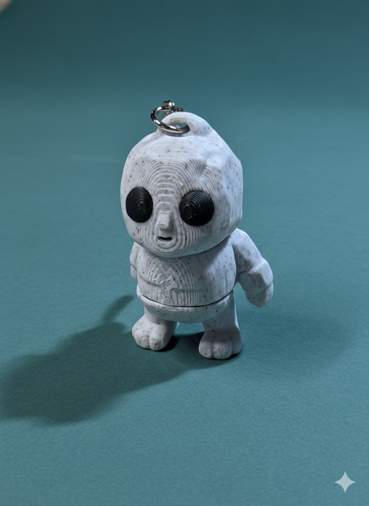 Rock Golem Flexible Keychain