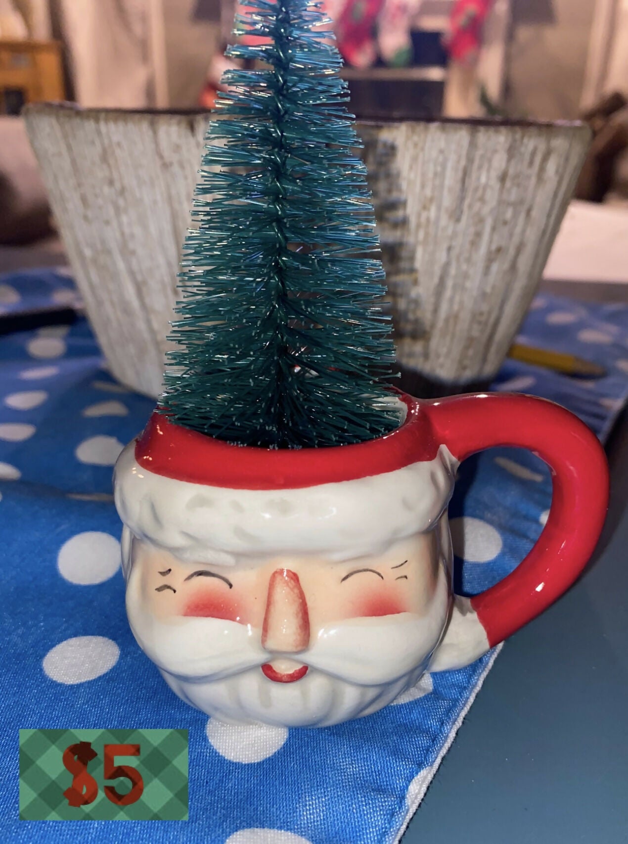 Tree in Santa mug