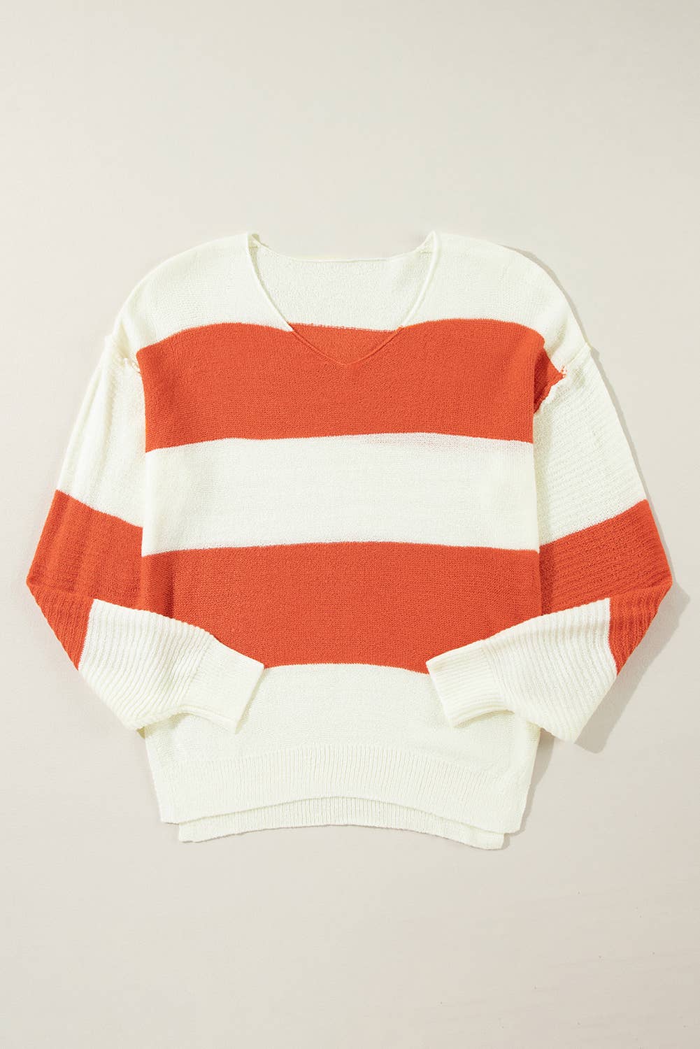 Stripe orange and white Sweater
