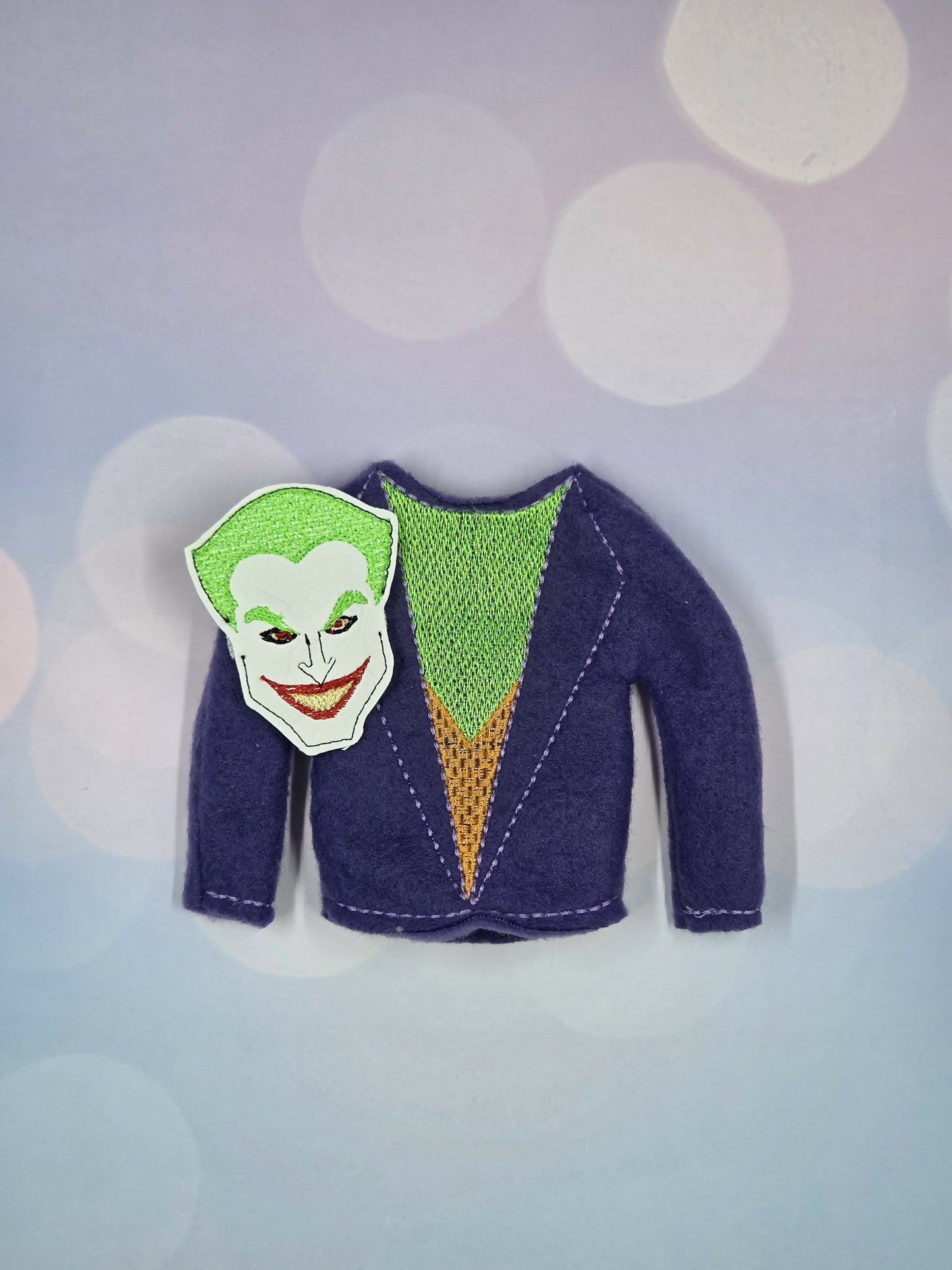 Jester Bat Vigilante Elf Costume β Embroidered Outfit & Mask Set