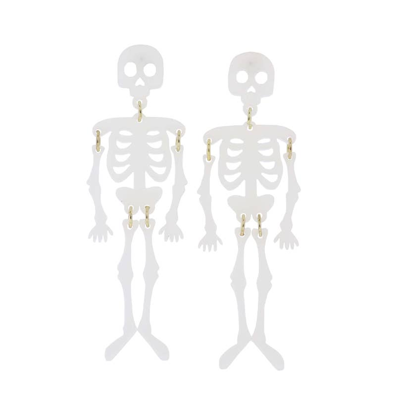 Glow in the Dark Skeleton Earring