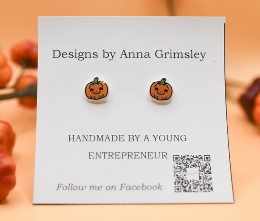 Halloween Pumpkin Earrings