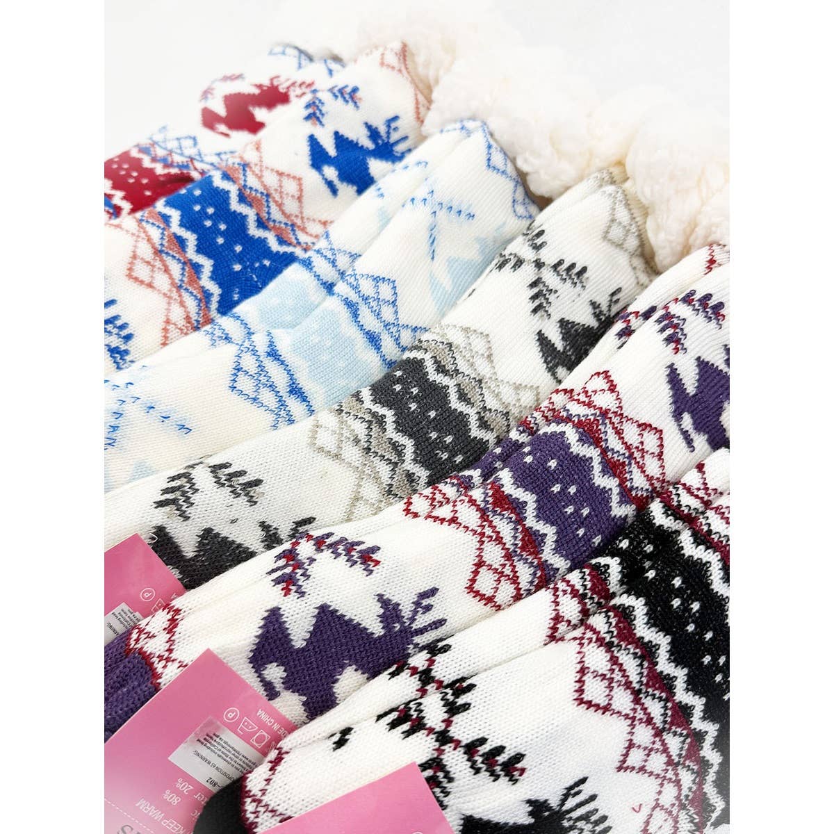 Reindeer Knit Winter Socks: