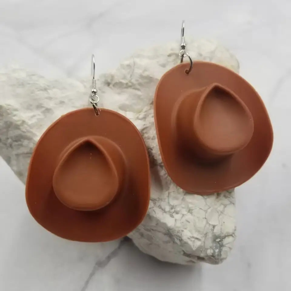 Cowgirl Hat Earrings