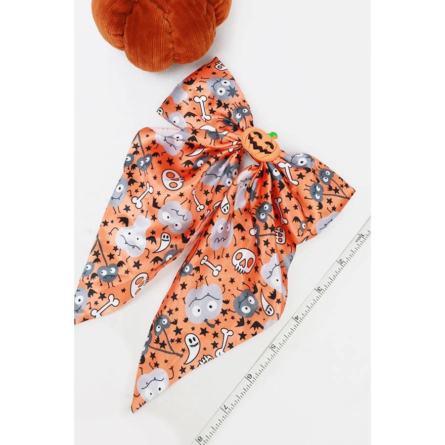 Halloween Satin Hair Bow
