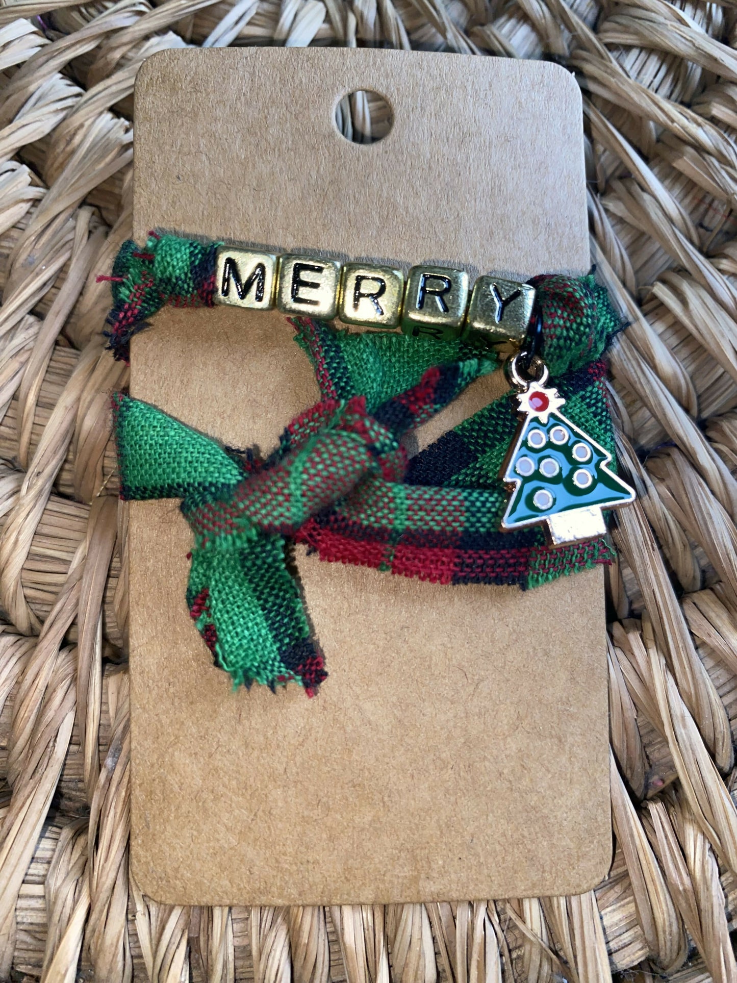 Merry with a Christmas Tree Charm