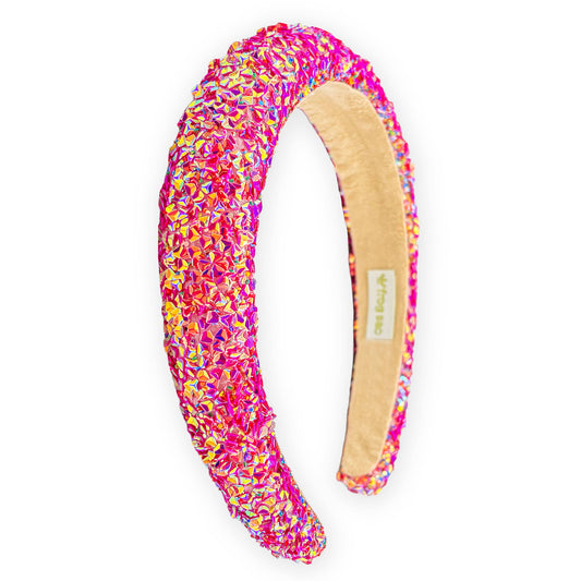 Hot Pink Chunky Sequin Headband