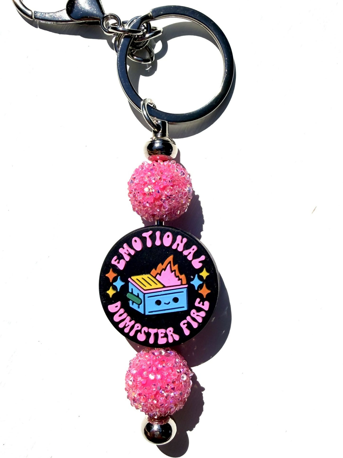 Dumpster Fire Keychain