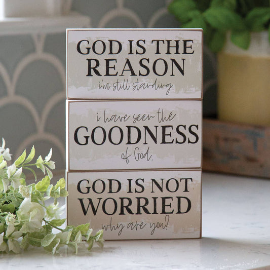 Scripture Wooden Block Signs