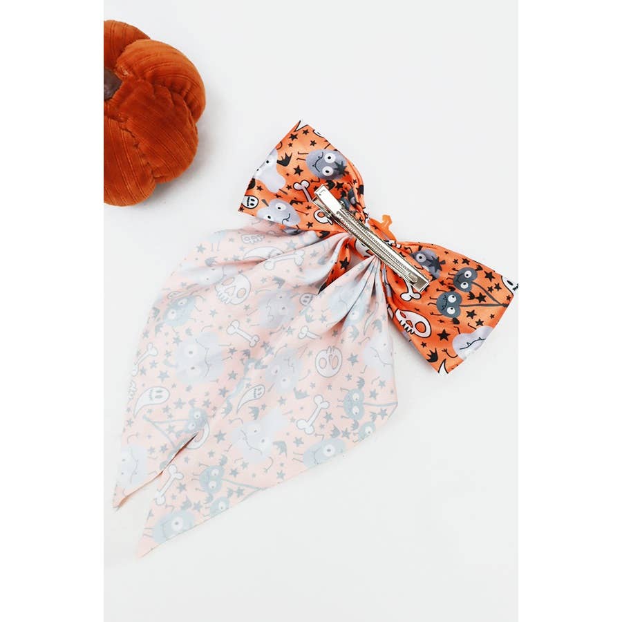 Halloween Satin Hair Bow
