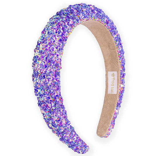 Purple Chunky Sequin Headband