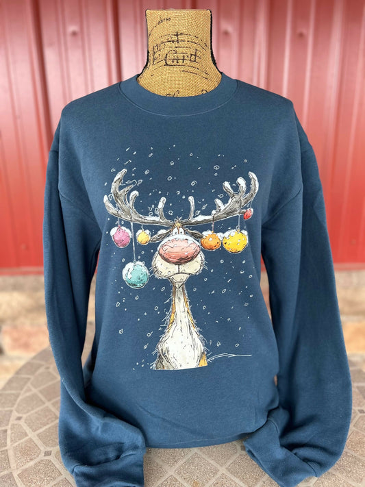 Silly Reindeer Crewneck
