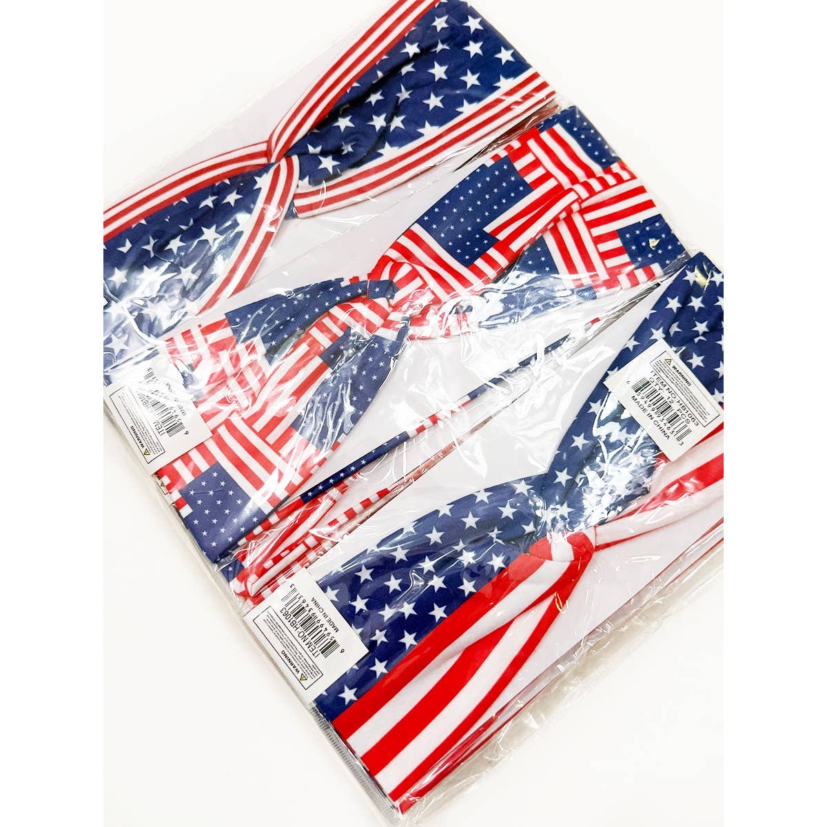 American Patriotic Twisted Head wrap