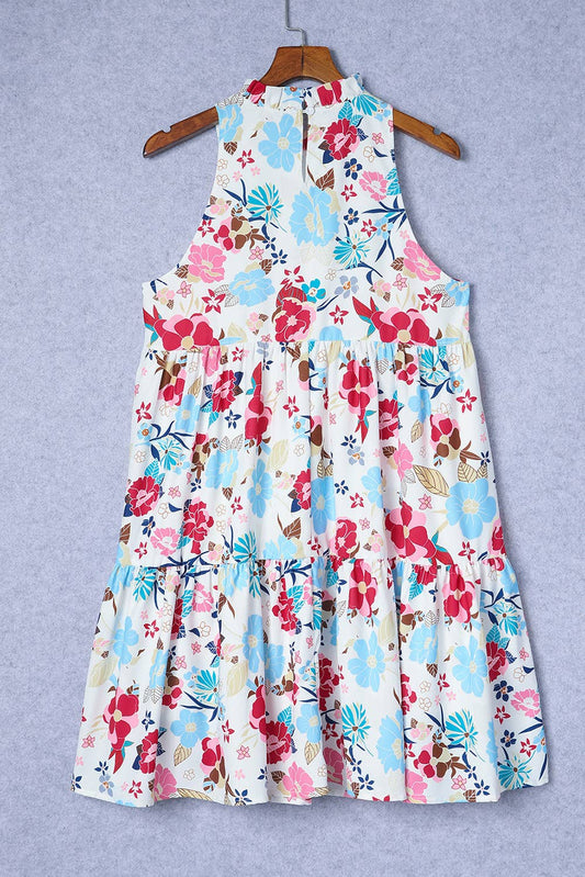 Frill Tiered Floral Dress