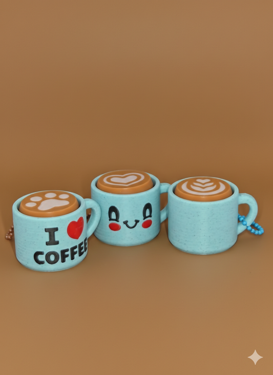 Coffee Mug Clicker – Cute Latte Art Fidget Cup