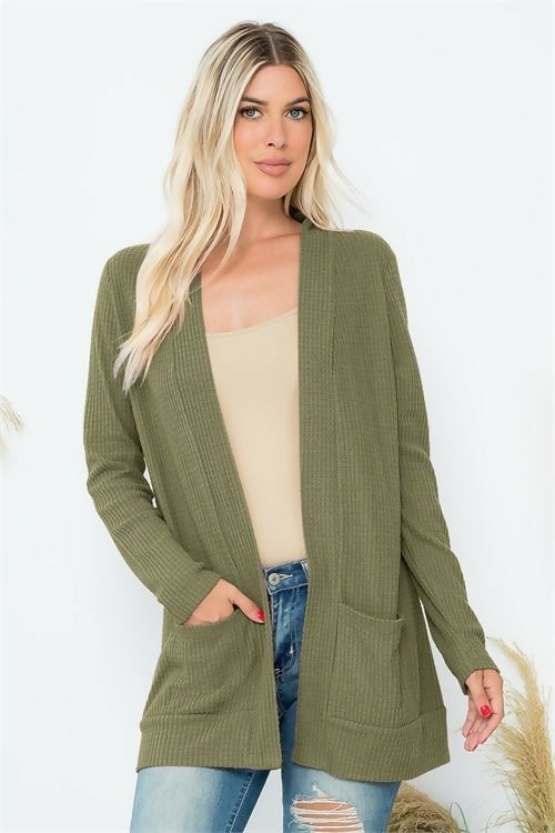 armygreenwaffleknitcardigan-964804
