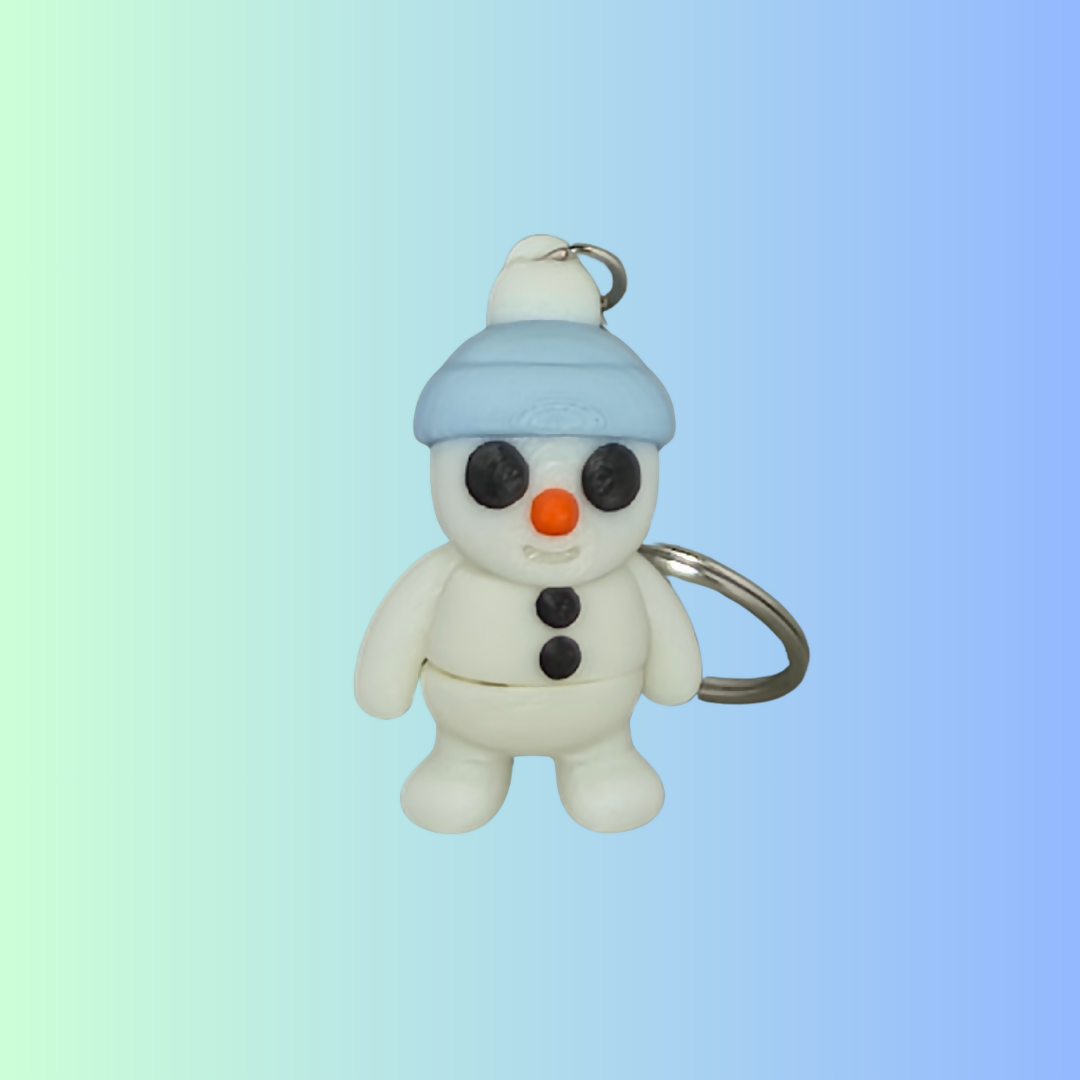 Snowman Keychain – Winter 3D Printed Accessory