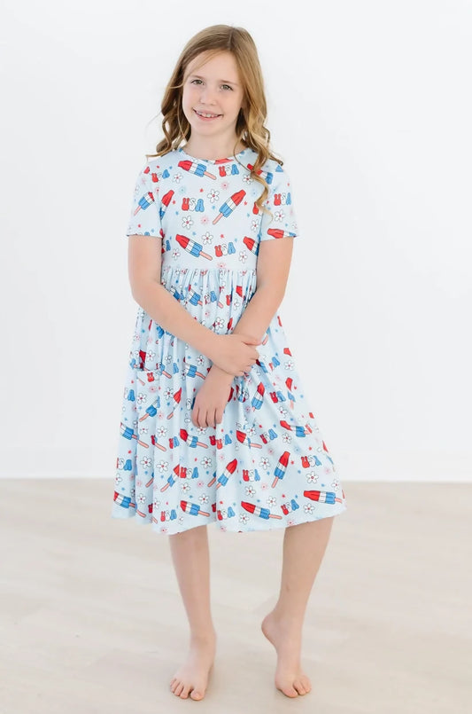 Mila & Rose: Proudly Patriotic Pocket Twirl Dress
