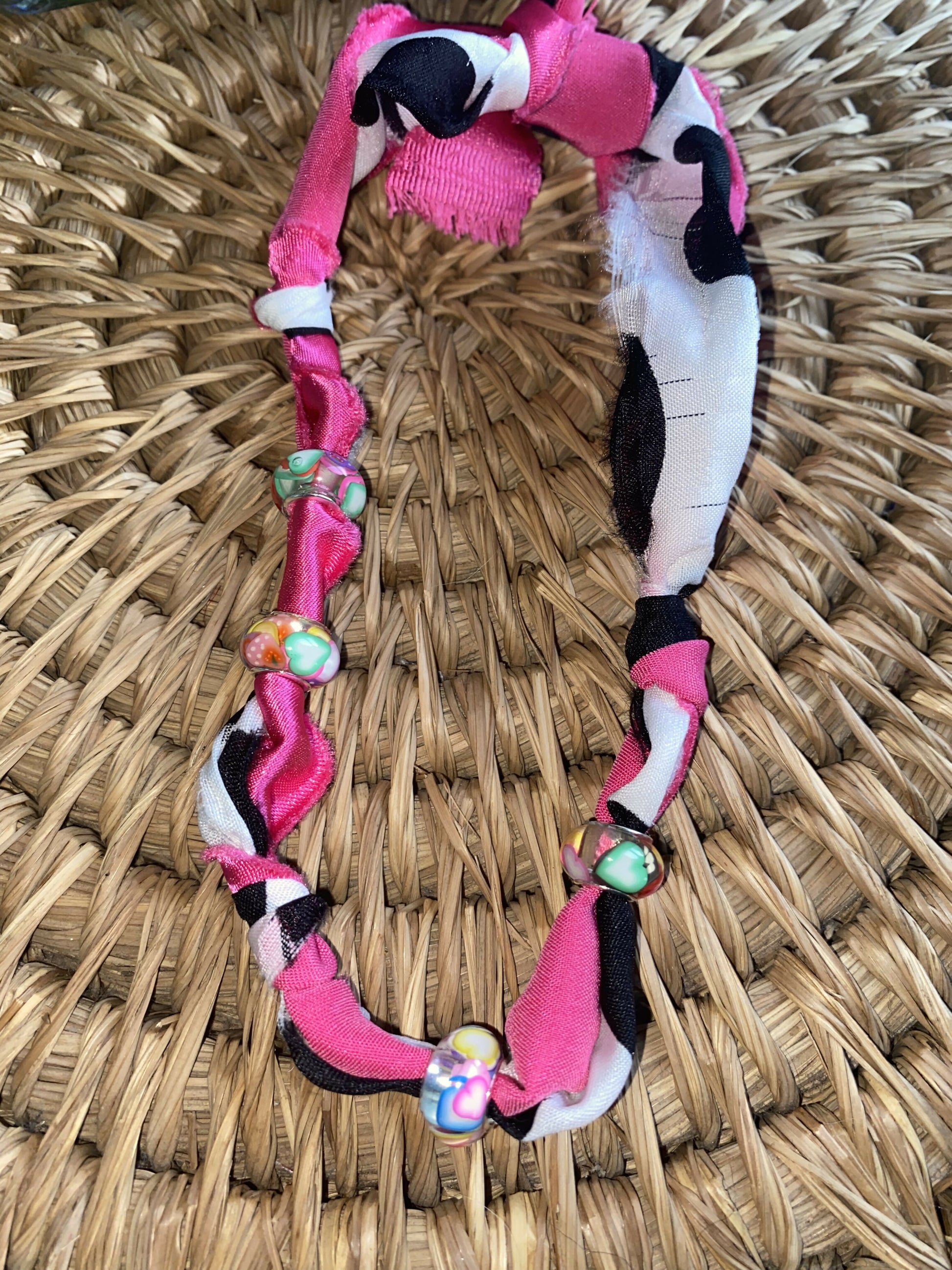 Multi-colored beaded necklace