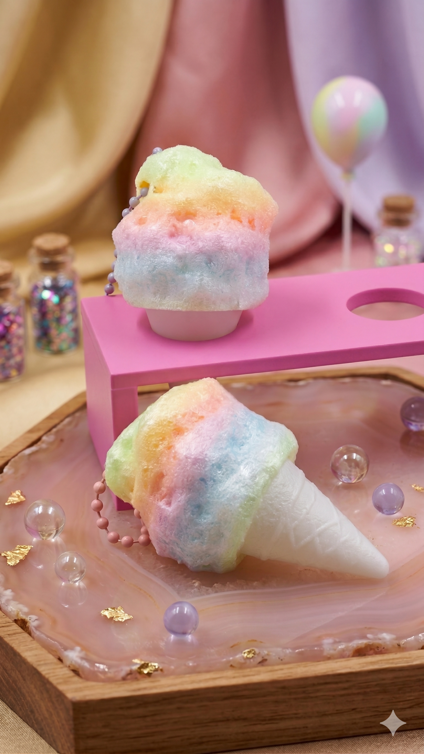 Cotton Candy – Pressable Fidget Keychain