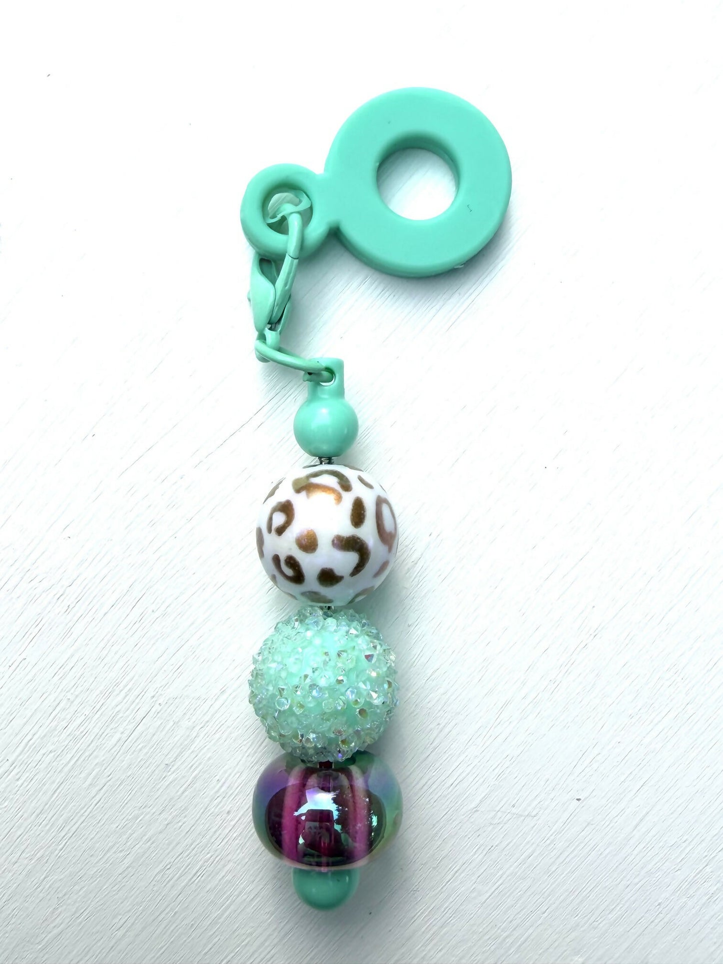 Aqua Straw Charm